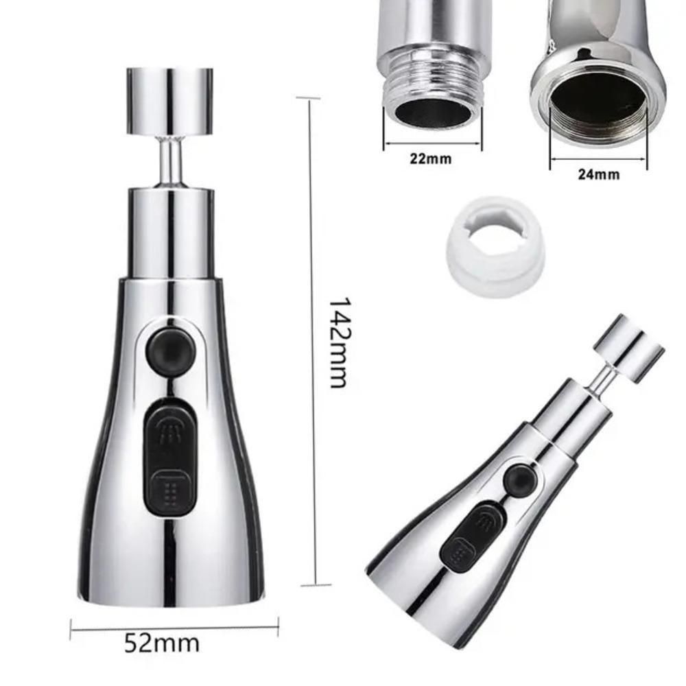 Stainless Steel Kitchen Sink Faucet (3 Modes)