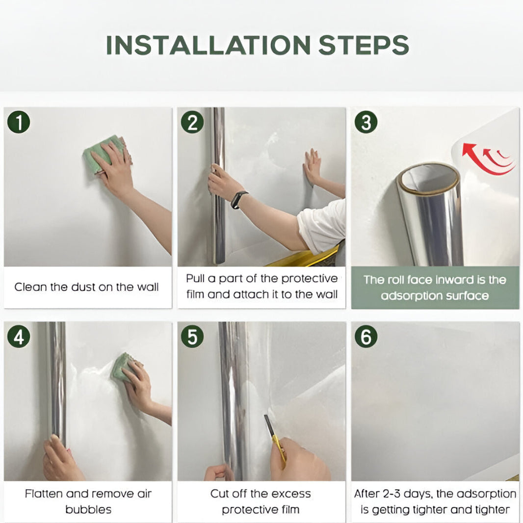 Transparent Electro-static Wall Protection Film (Pack of 2)