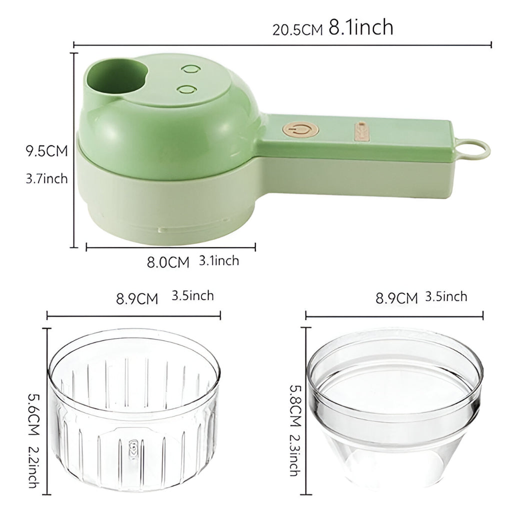 4 in 1 Portable Vegetable Cutter (Electric)