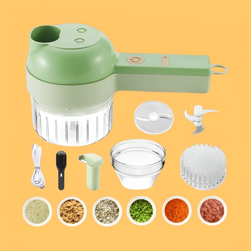 4 in 1 Portable Vegetable Cutter (Electric)