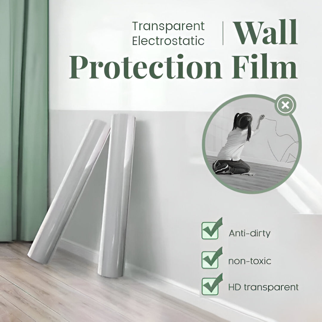 Transparent Electro-static Wall Protection Film (Pack of 2)